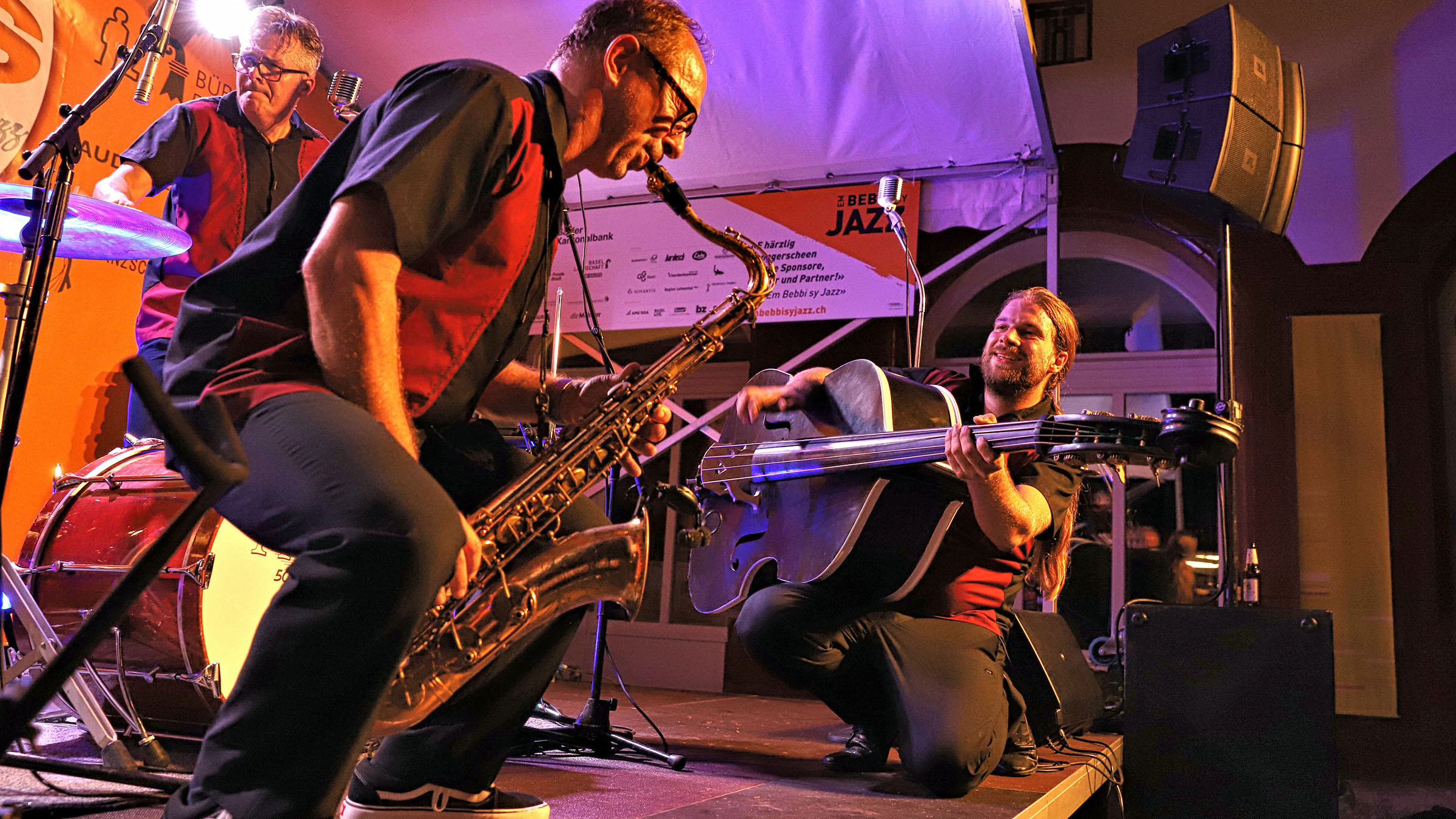 Sax and Bass Live Performance